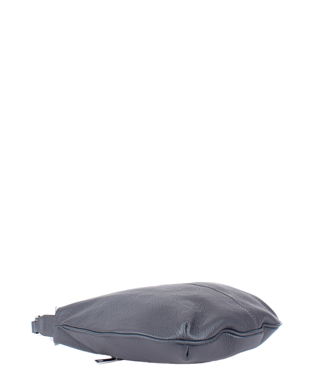Bolso de mano de piel italiana Basso Gris