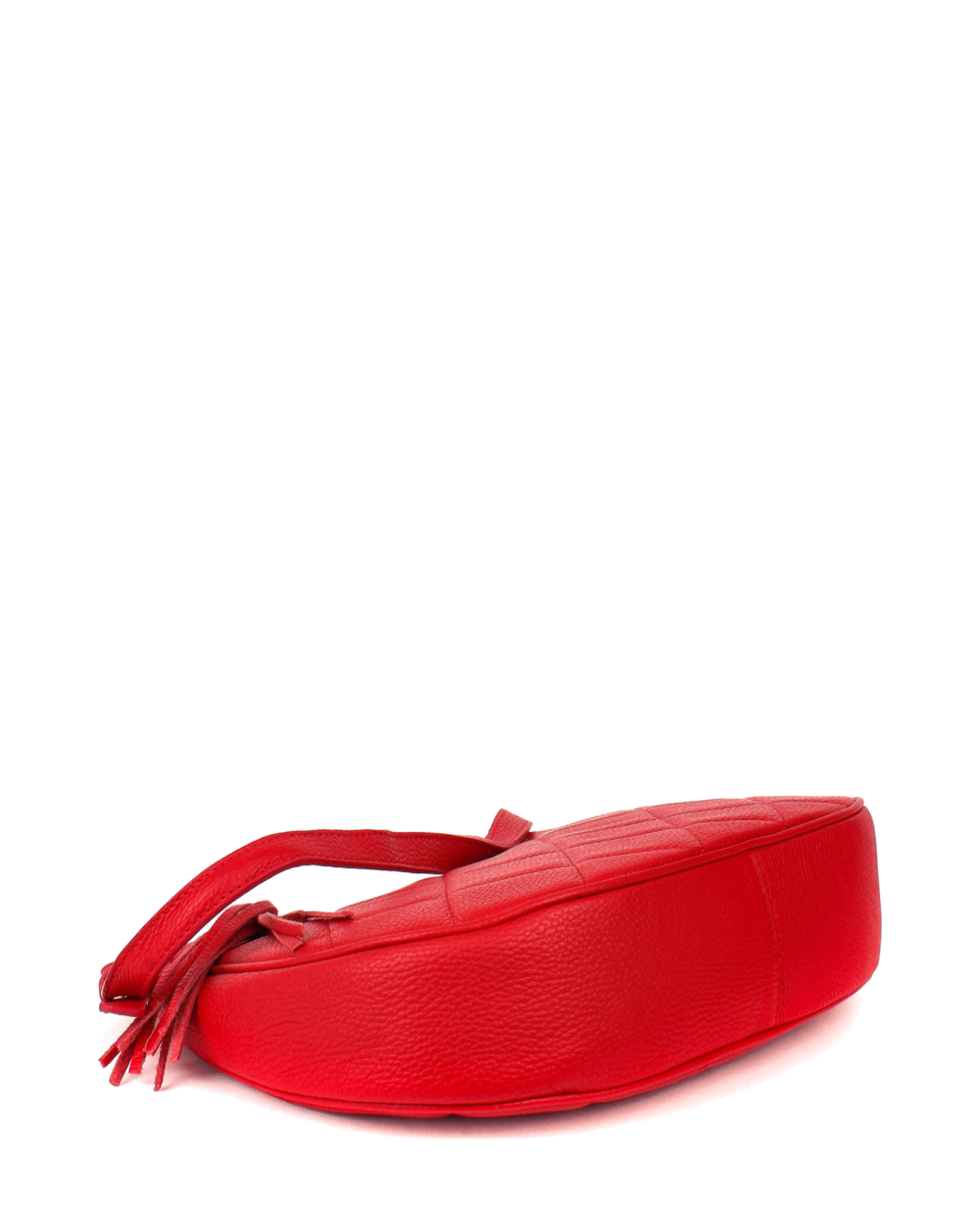 Bandolera de piel italiana Rojo 3322-13-37