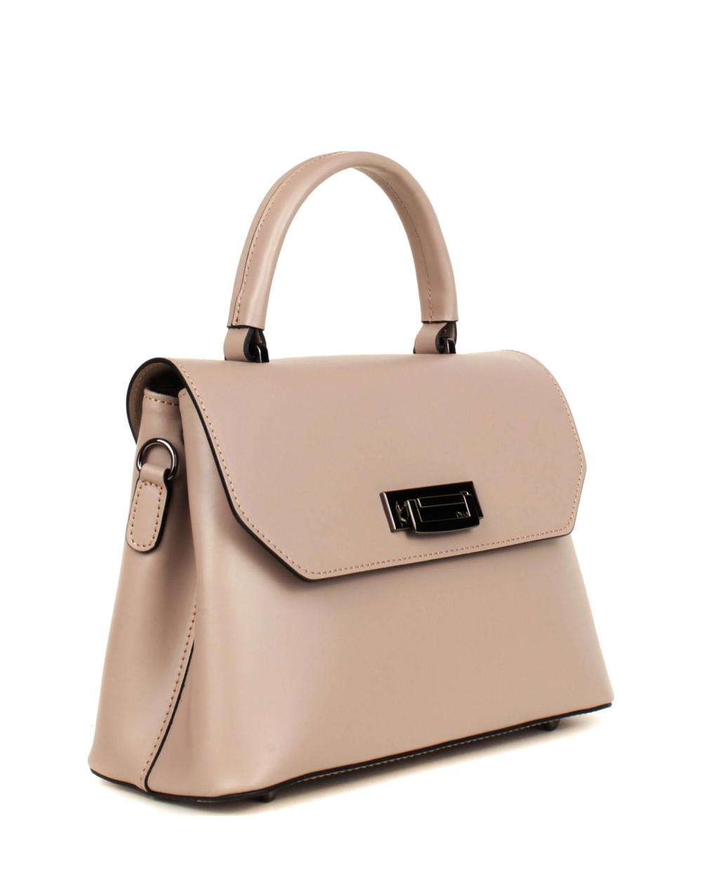 Bolso de mano de piel italiana STOCATTO Beige