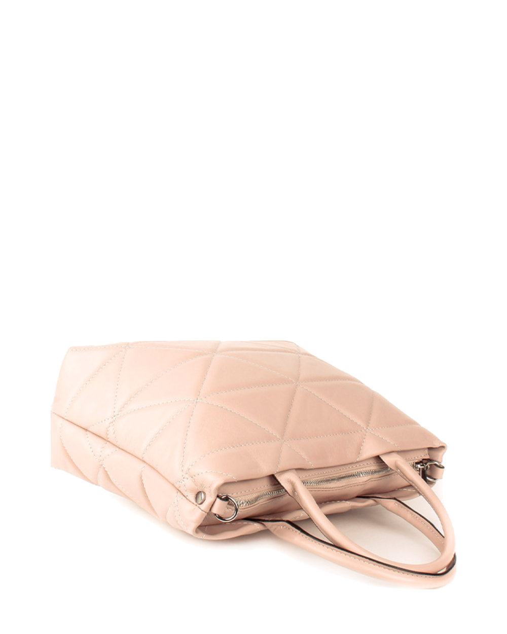 Bolso de mano de piel italiana Armonico Beige