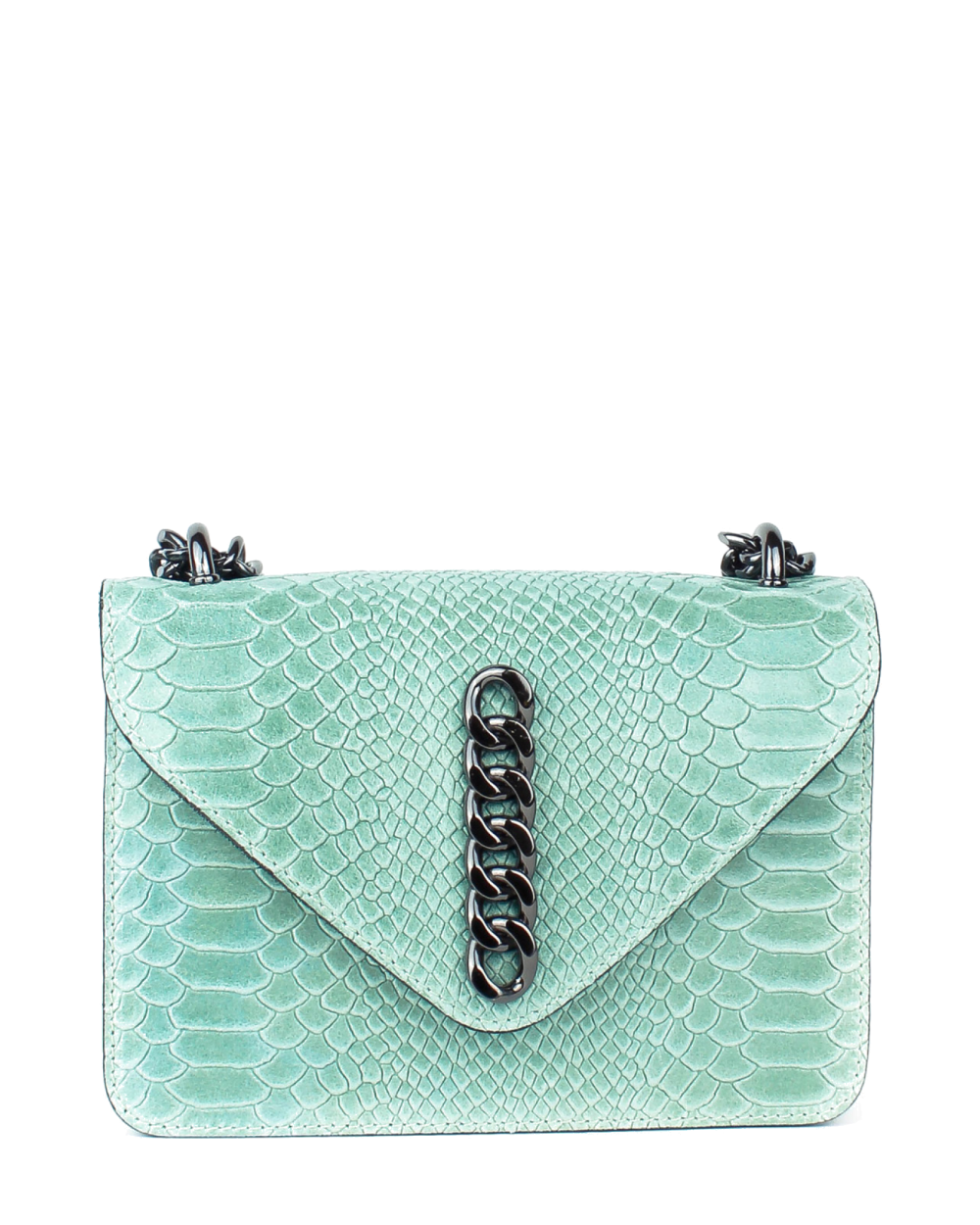 Bandolera de piel italiana Verde 5185-123-35