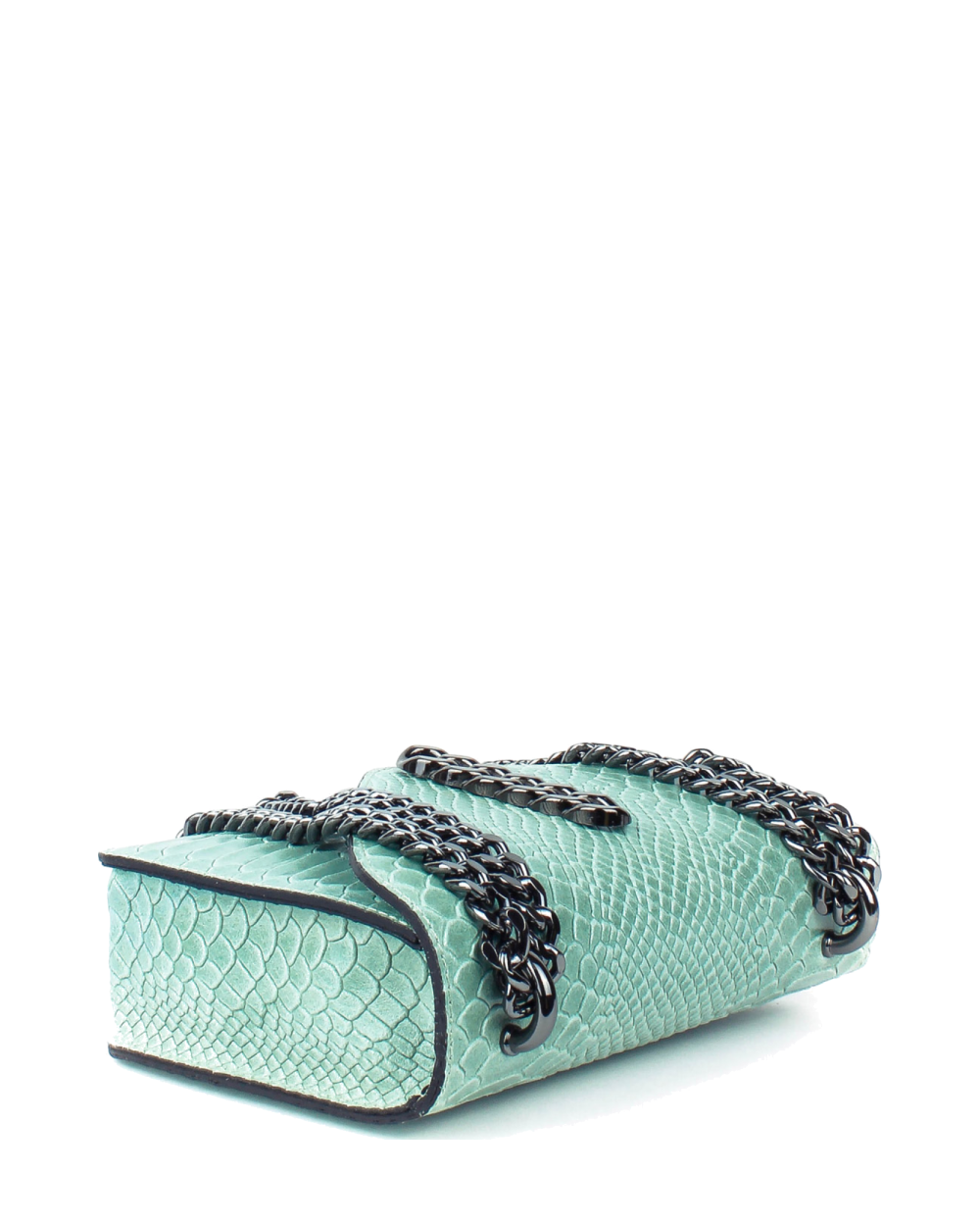 Bandolera de piel italiana Verde 5185-123-35