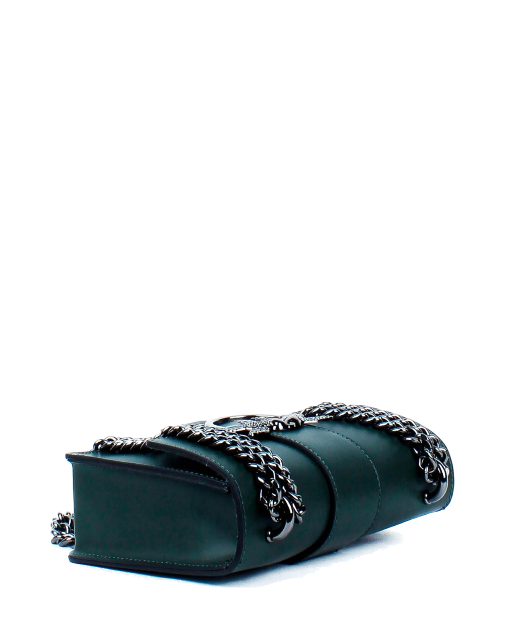 Bolso de mano de piel italiana Presto Verde