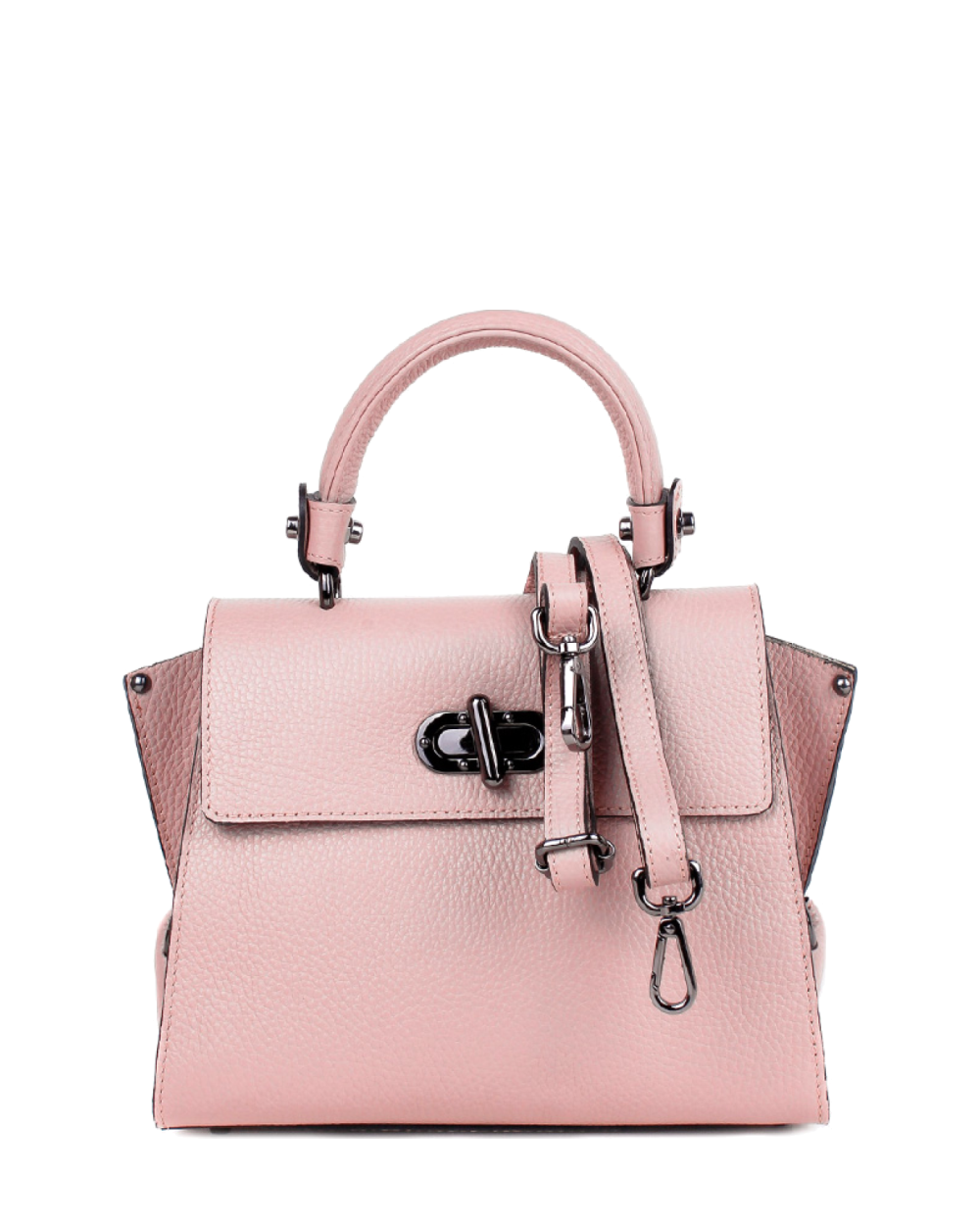 Bolso de mano de piel italiana GRAVE Beige