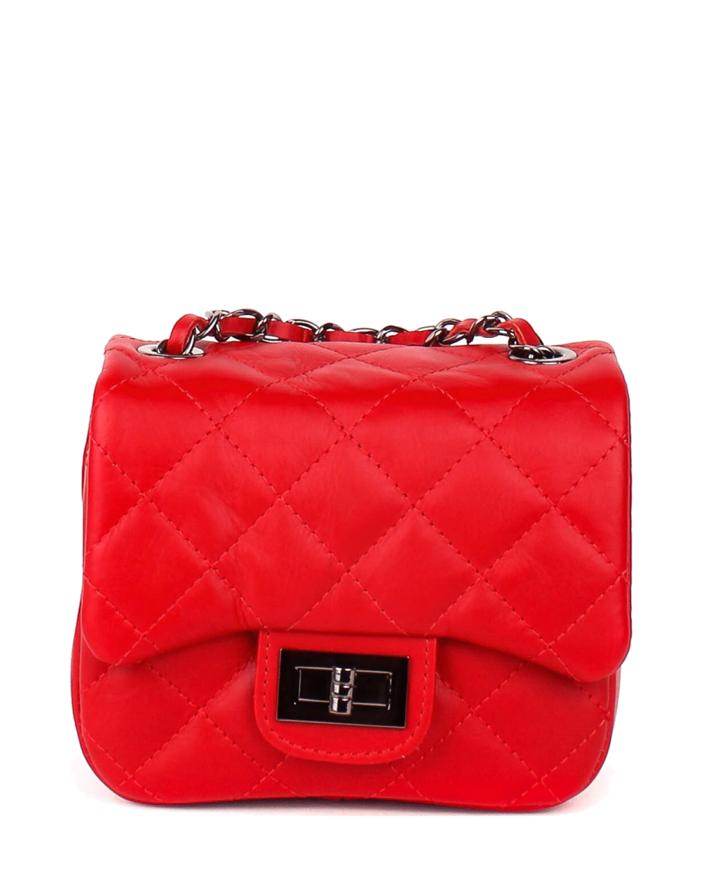 Bandolera de piel italiana Rojo 5823-13-37