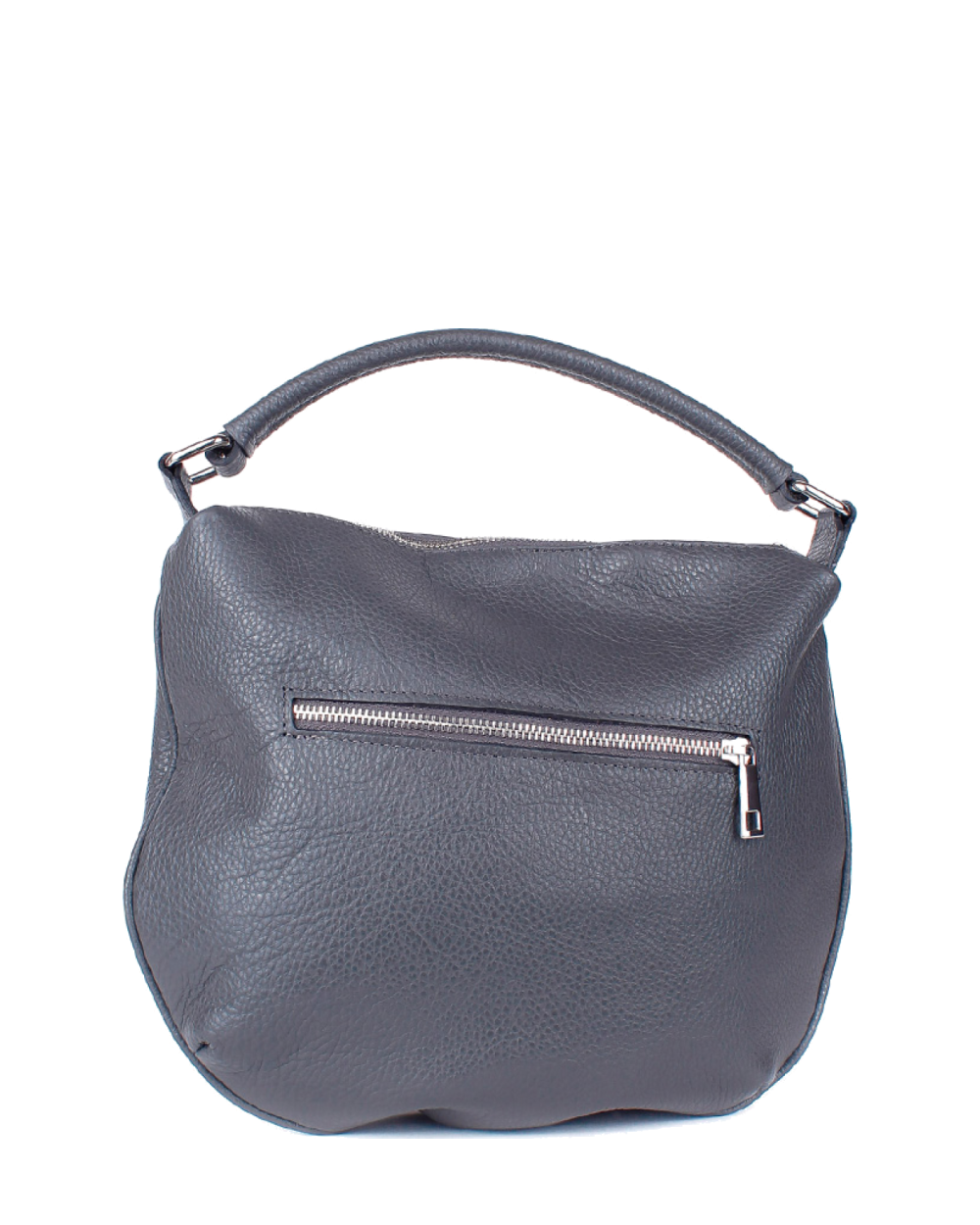 Bolso de mano de piel italiana Gris 3553-27-32