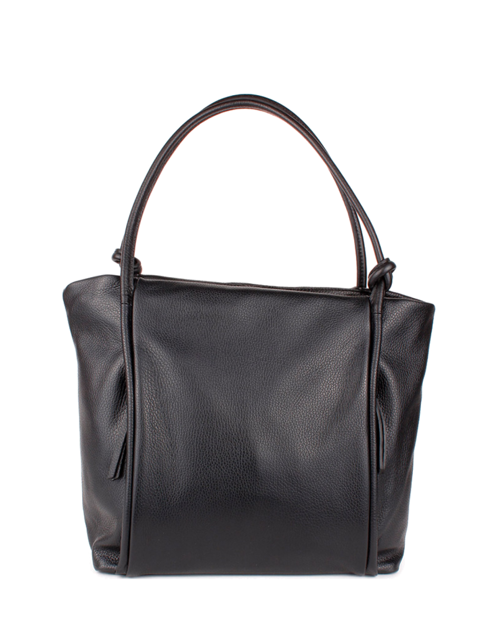 Bolso Tote de piel italiana Quadra Negro