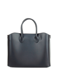 Bolso Tote de piel italiana Chopin Negro