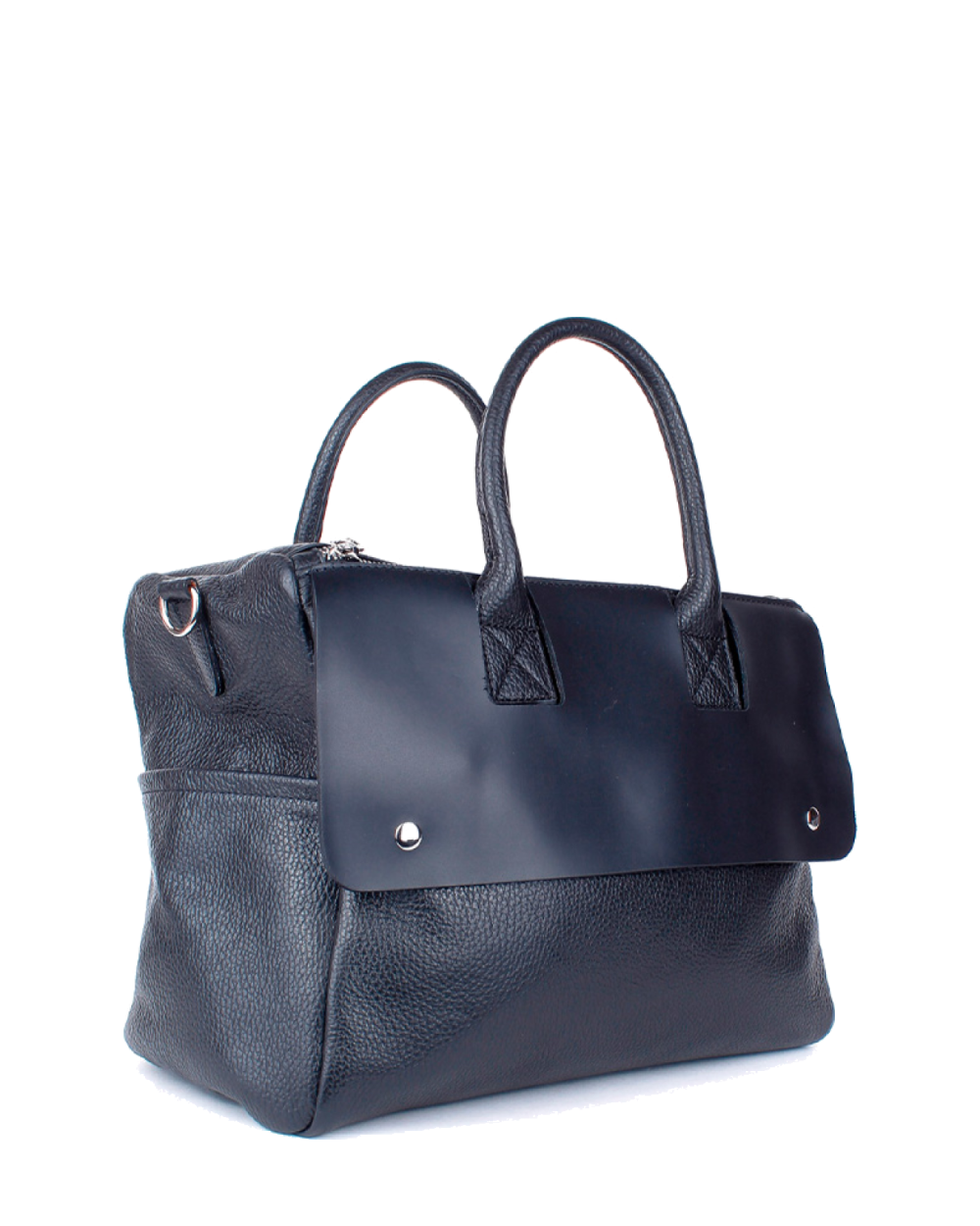 Bolso de mano de piel italiana Desireless  Negro