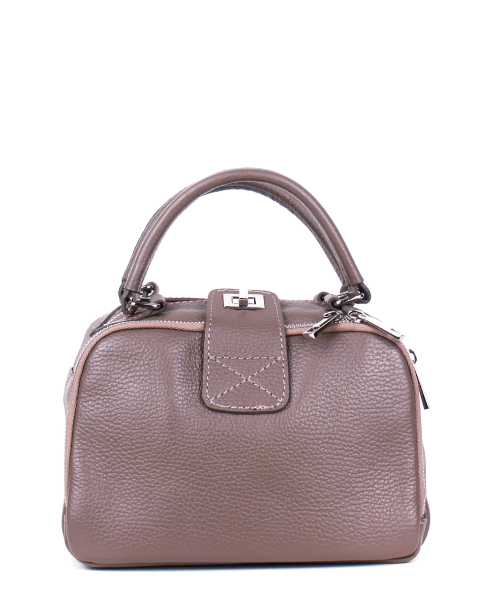 Bolso de mano de piel italiana ARMSTRONG Marrón