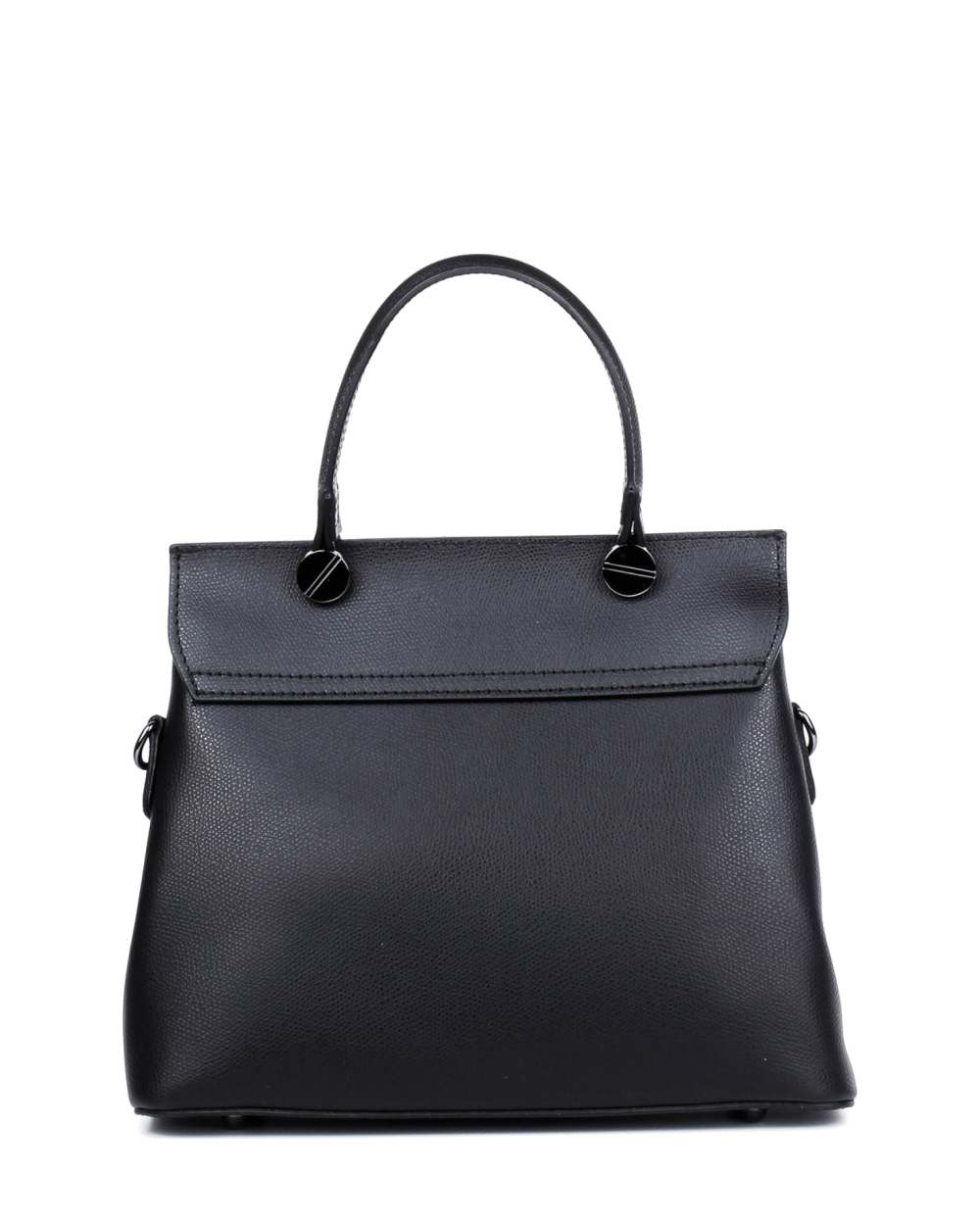 Bolso de mano de piel italiana ALTO Negro