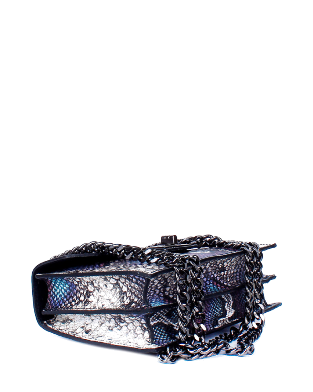 Bandolera de piel italiana Morado 3941-14-35