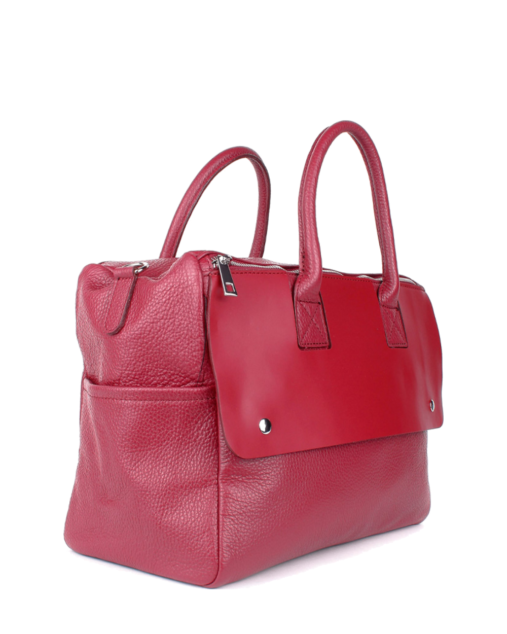 Bolso de mano de piel italiana Desireless Burgundy