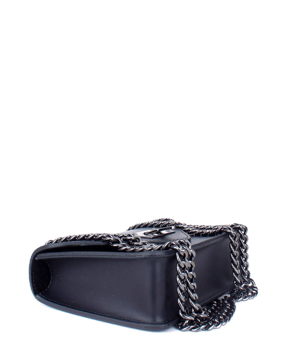 Bandolera de piel italiana Negro 2108-05-31