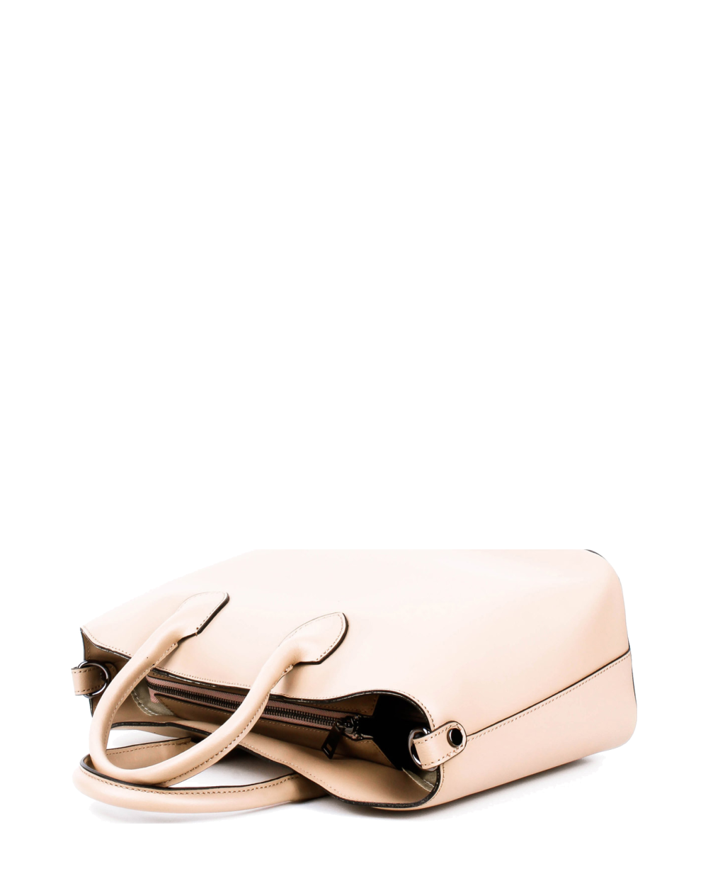 Bolso Tote de piel italiana MOLTO Beige