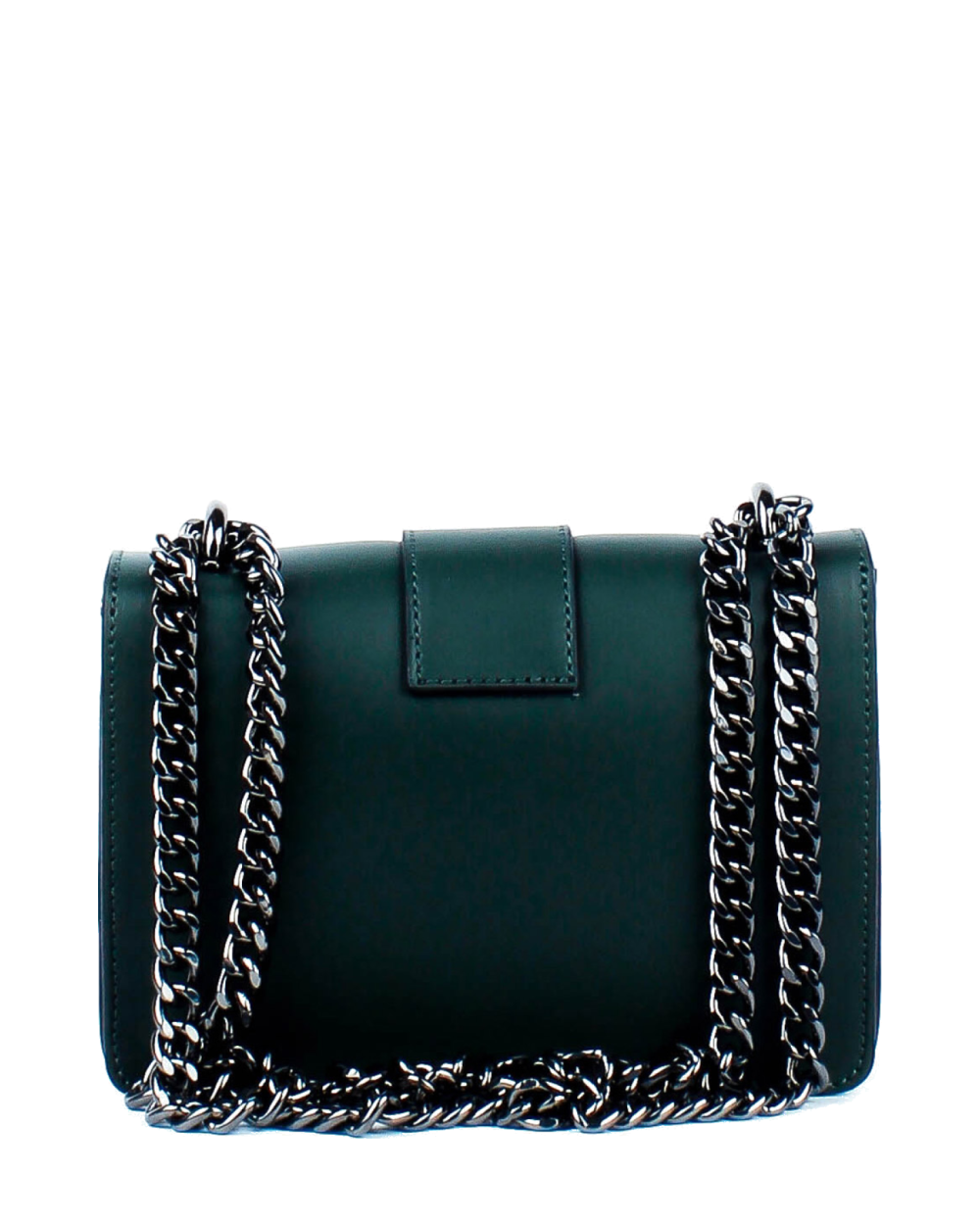 Bolso de mano de piel italiana Presto Verde