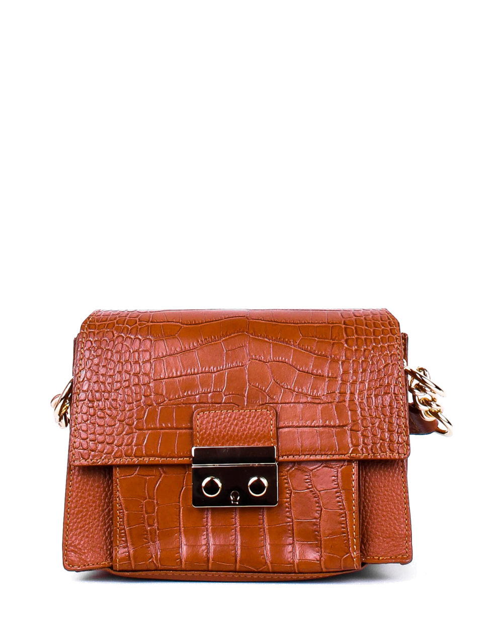 Bandolera de piel italiana Rojo 2809-45-101