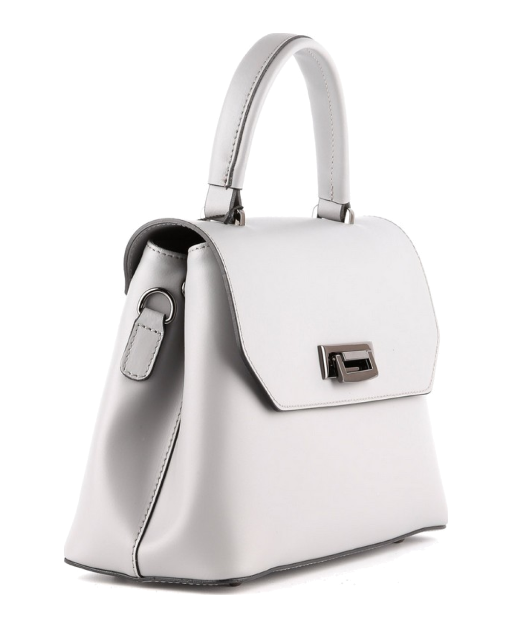 Bolso de mano de piel italiana STOCATTO Gris