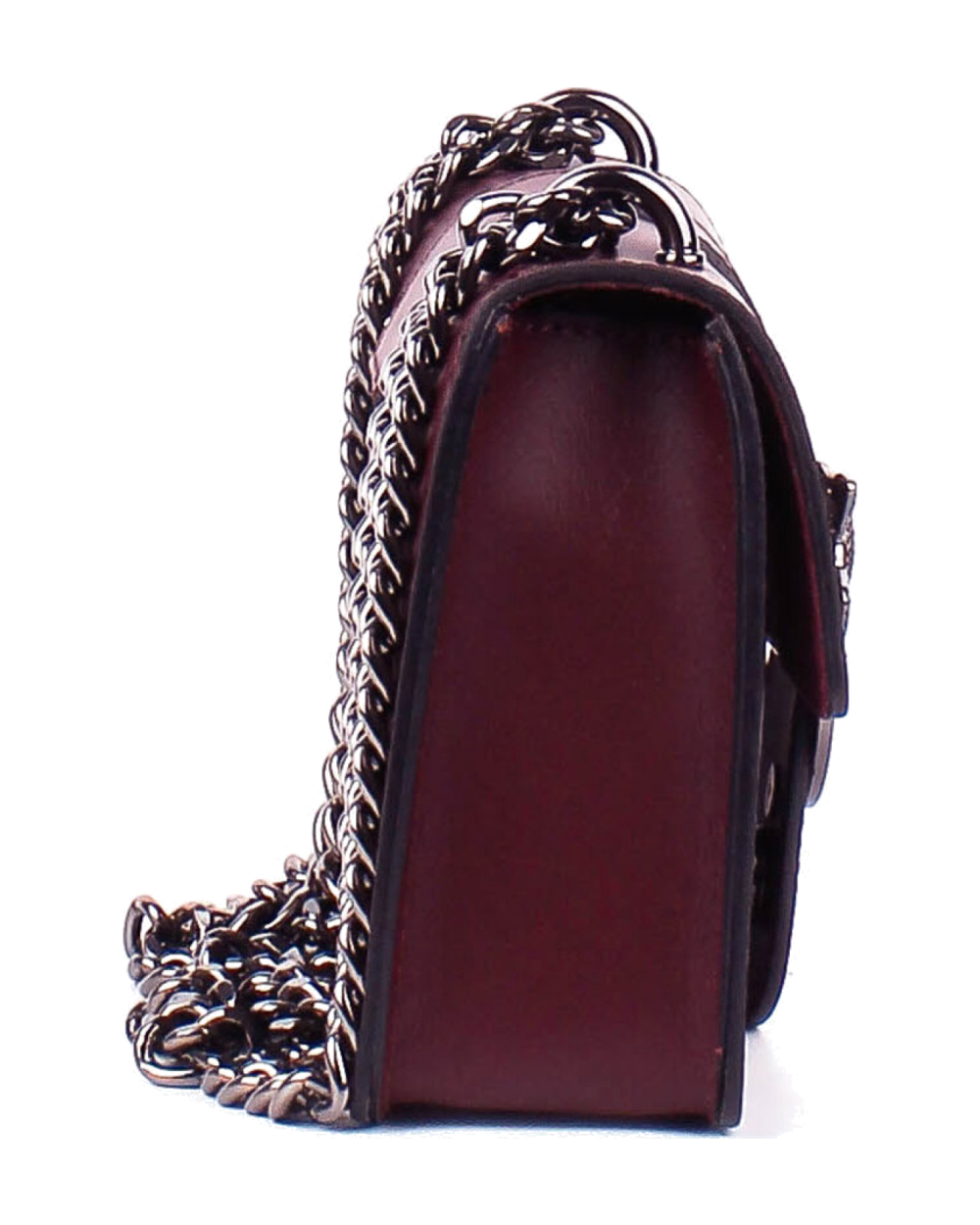 Bolso de mano de piel italiana Presto Burgundy