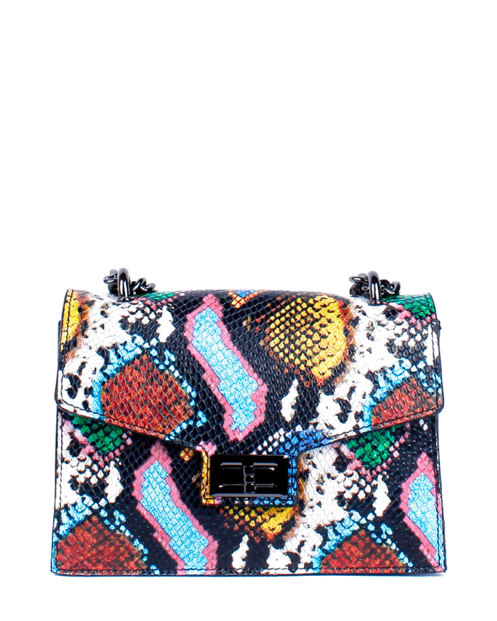 Bandolera de piel italiana Multicolor 3941-57-35