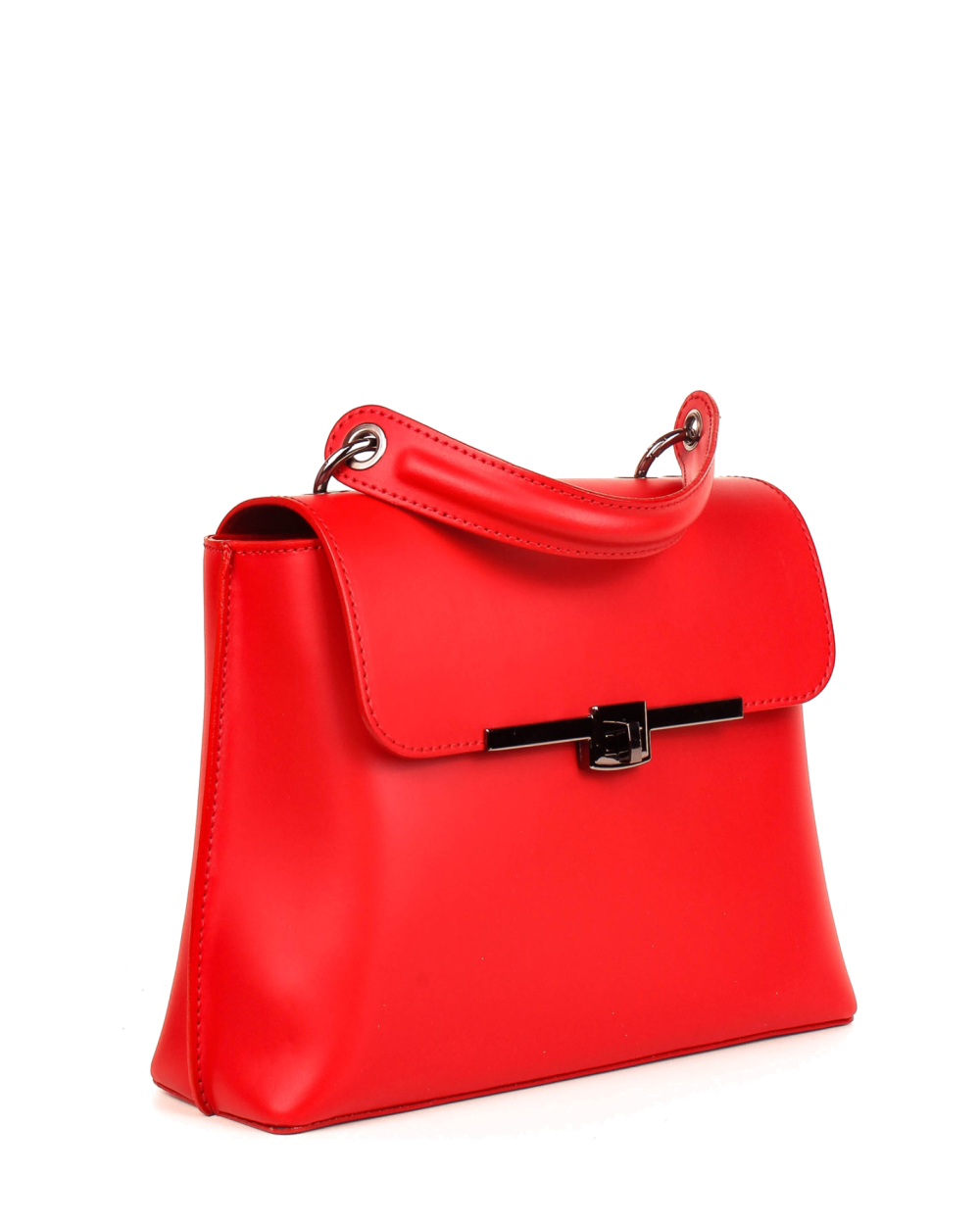 Bolso de mano de piel italiana RITMO Rojo