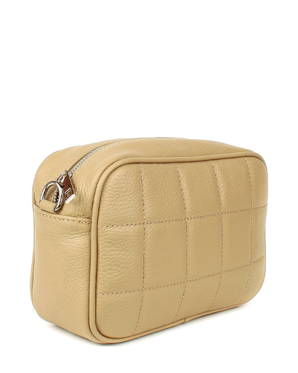 Bandolera de piel italiana Beige 2843-11-37