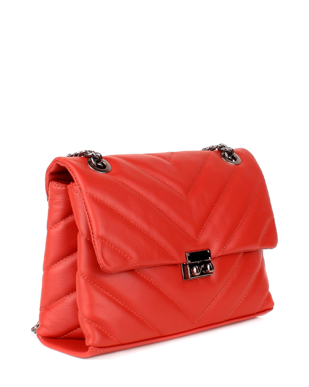 Bandolera de piel italiana Marrón 4554-122-37