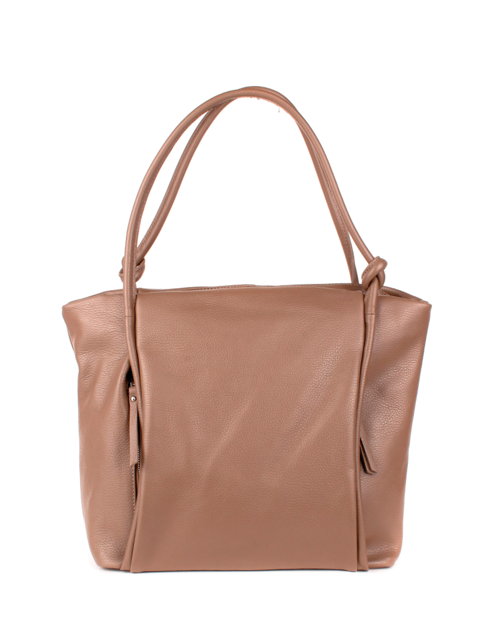 Bolso Tote de piel italiana Quadra Marrón