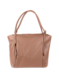 Bolso Tote de piel italiana Quadra Marrón