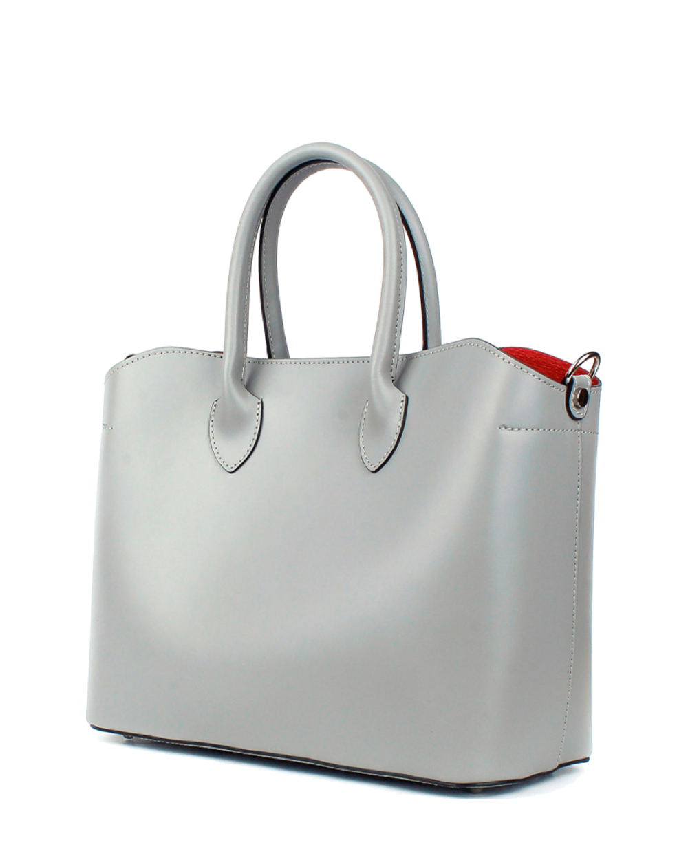 Bolso Tote de piel italiana Plato Gris