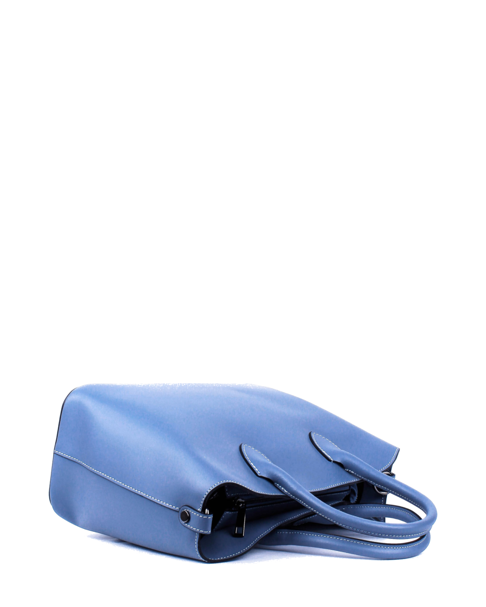 Bolso Tote de piel italiana MOLTO Azul