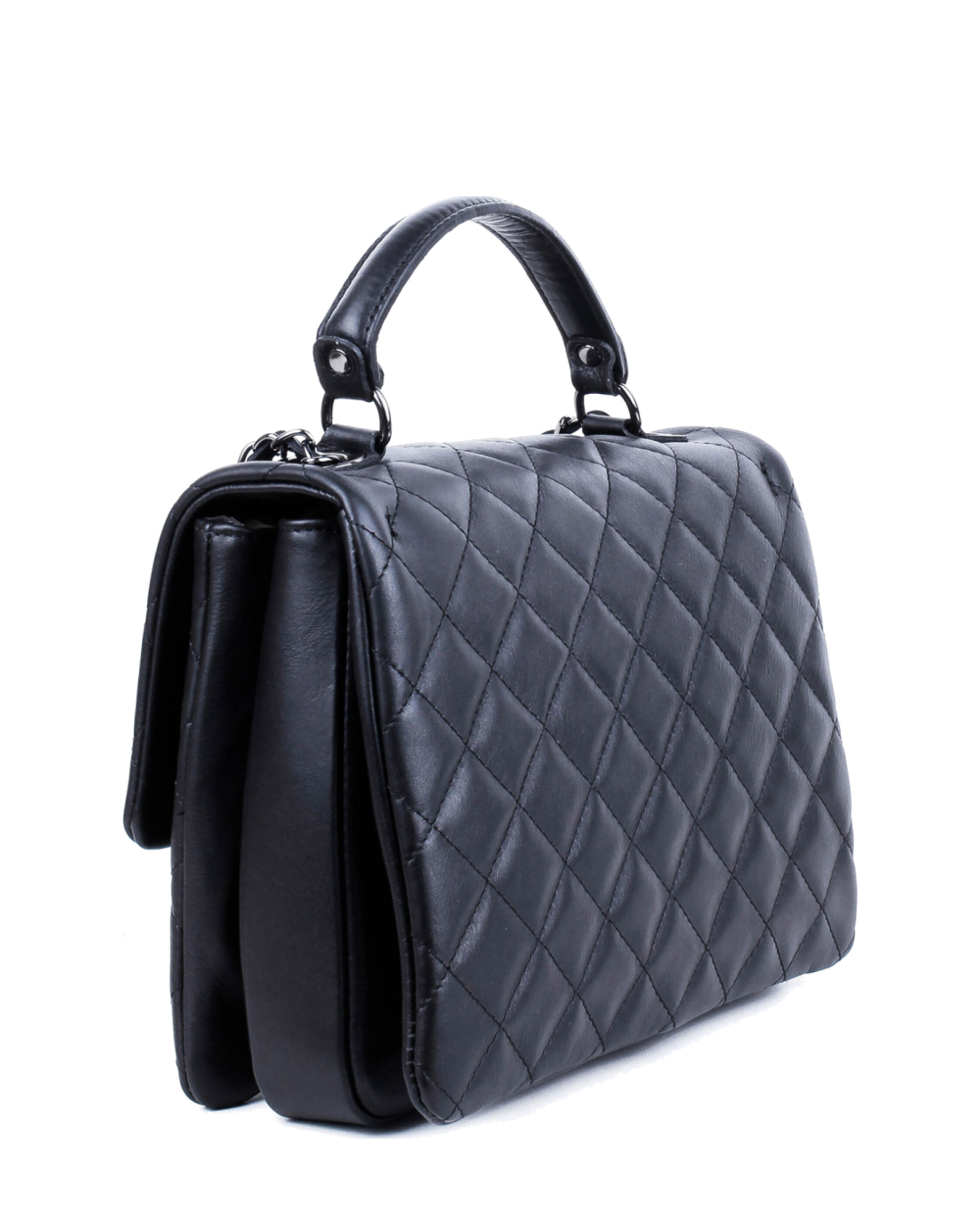 Bolso de mano de piel italiana AGUILERA Negro