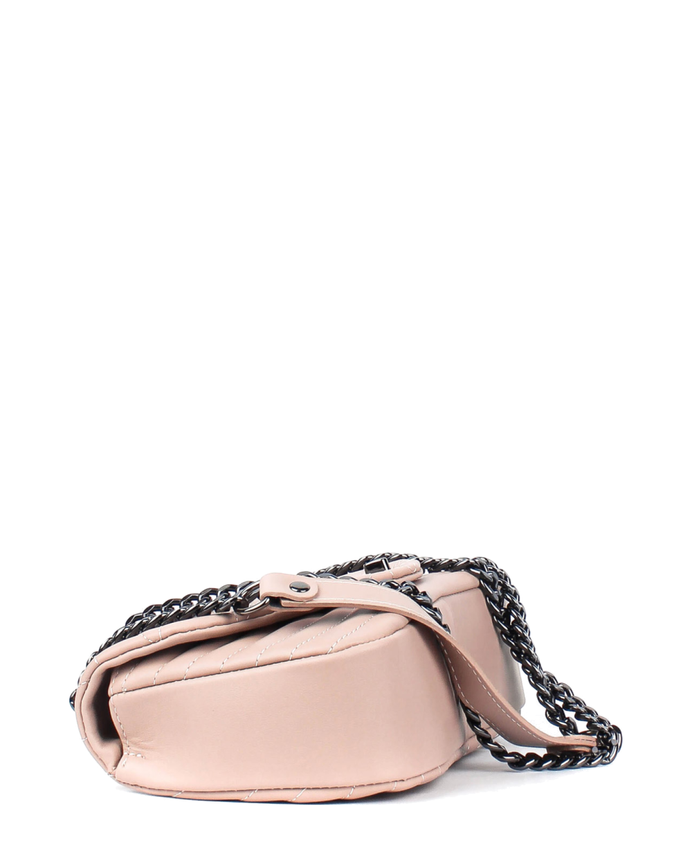 Bandolera de piel italiana Gris 3388-52-37