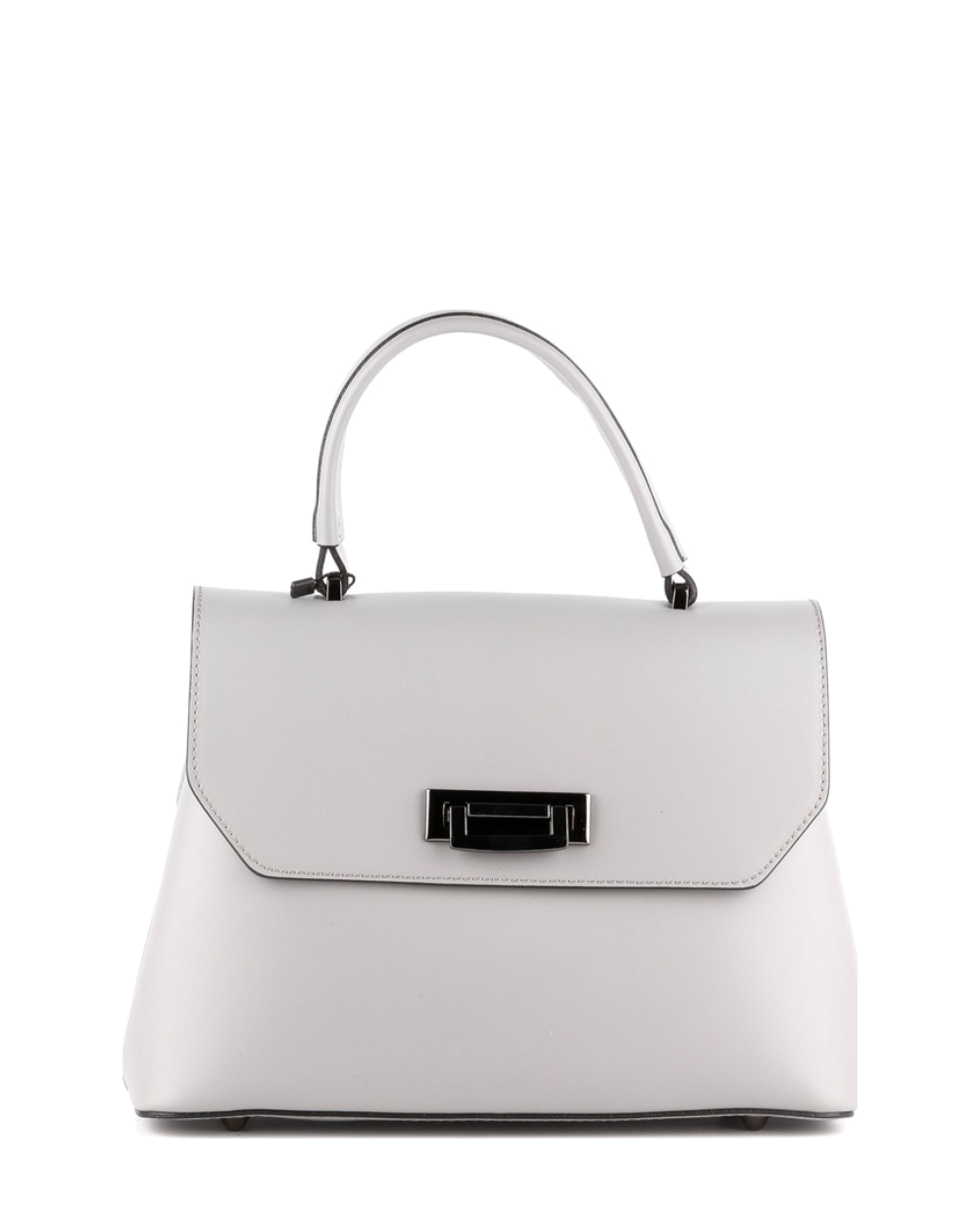 Bolso de mano de piel italiana STOCATTO Gris