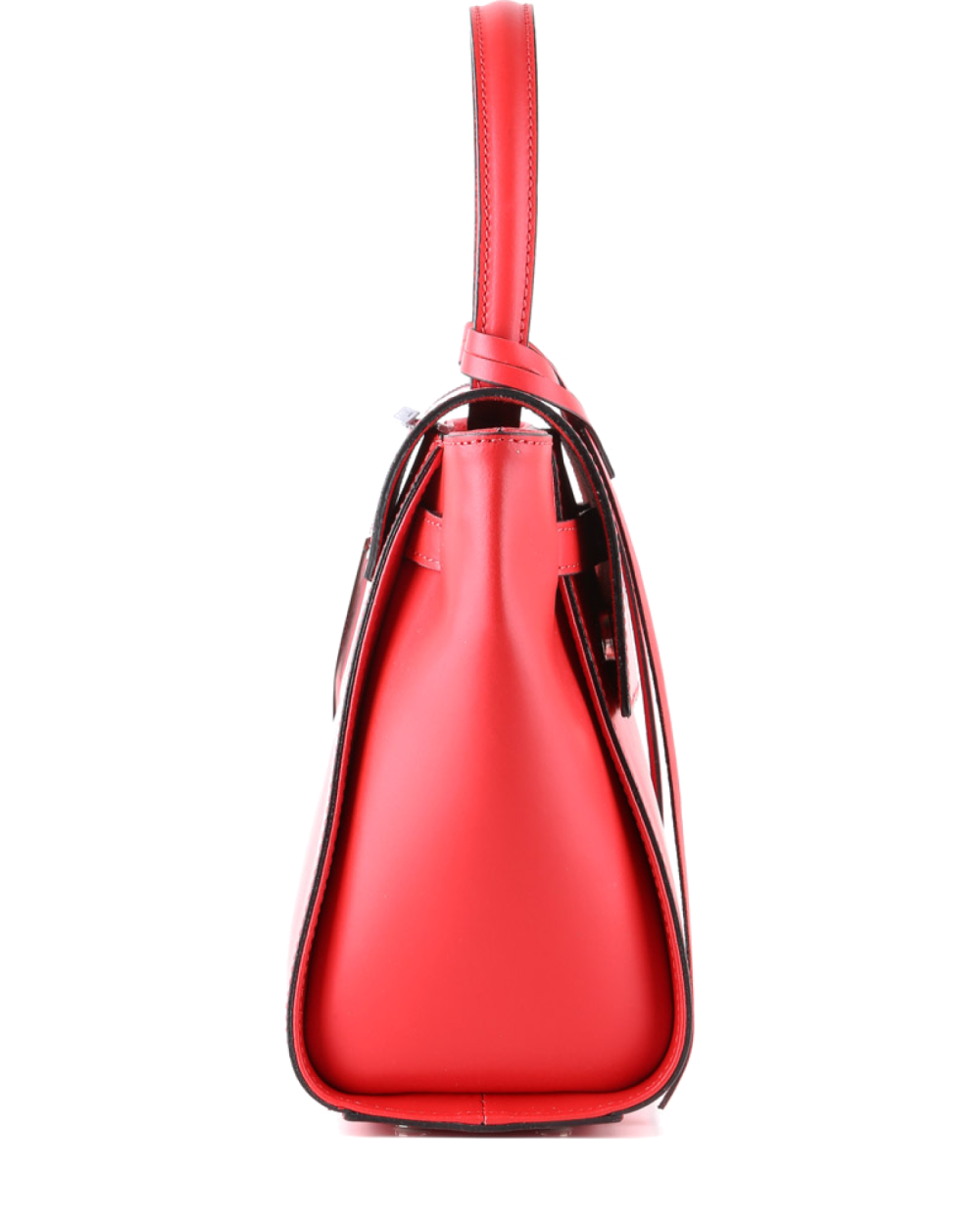 Bolso de mano de piel italiana VÄRTTINÄ Rojo