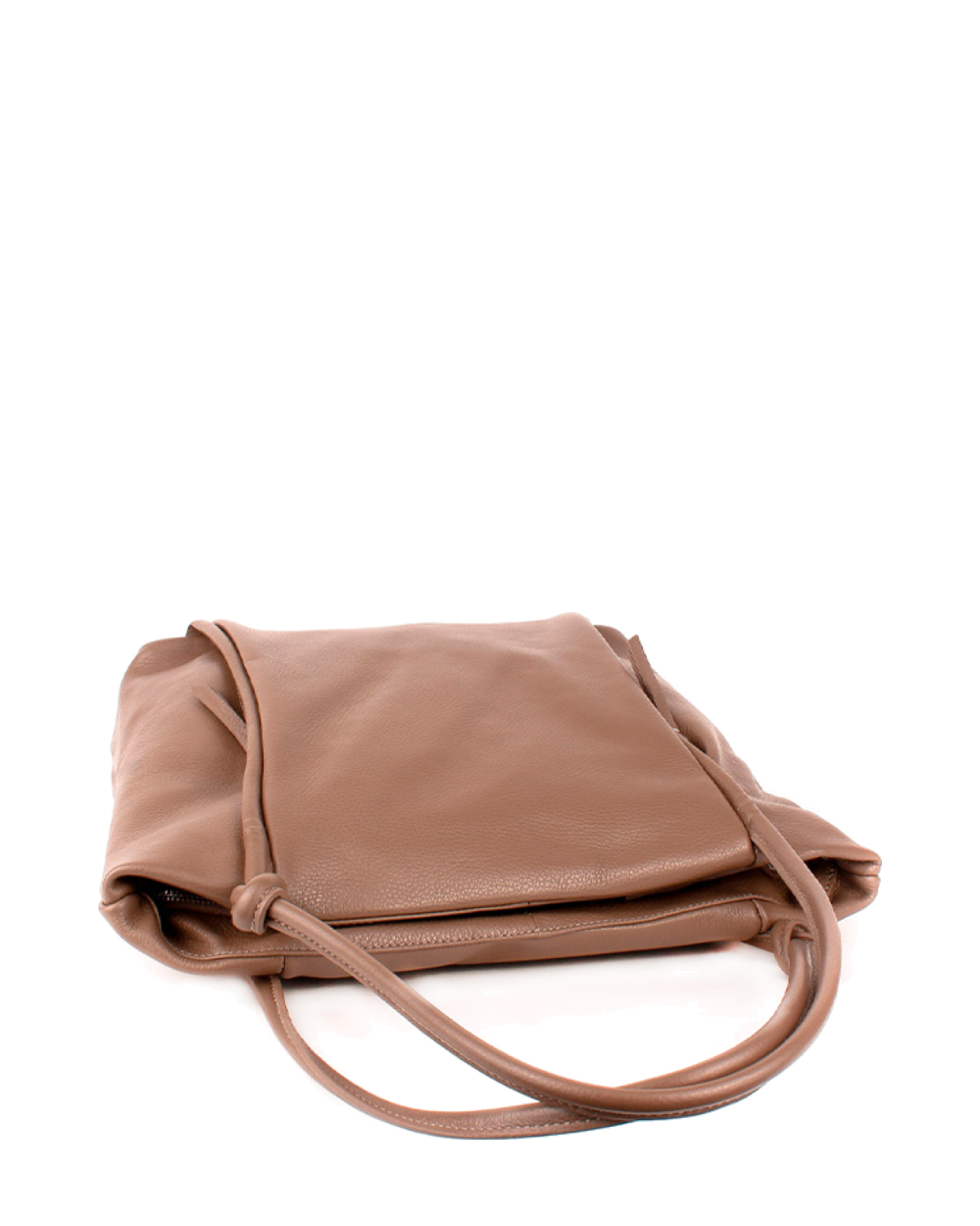 Bolso Tote de piel italiana Quadra Marrón