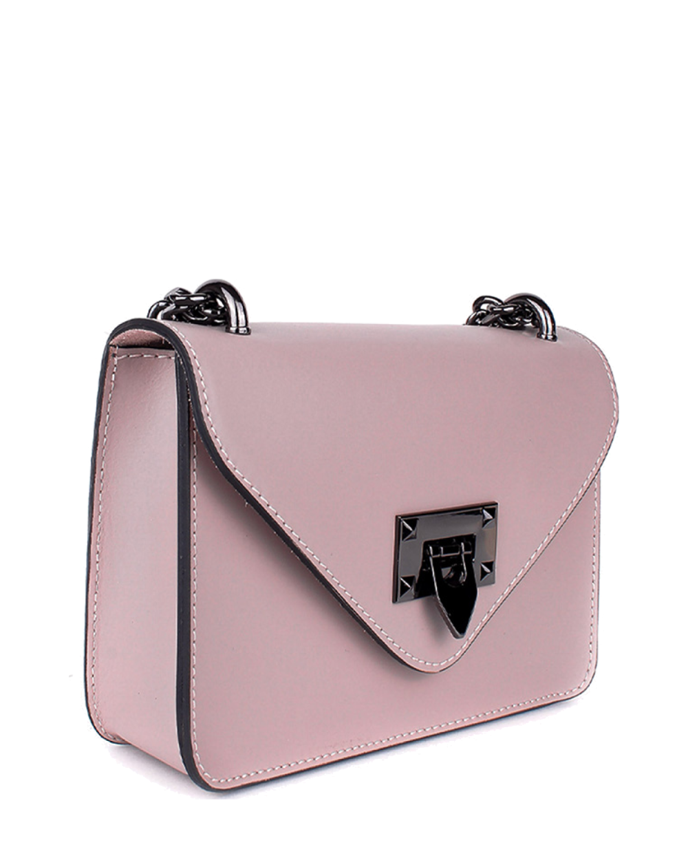 Bandolera de piel italiana Gris 2108-52-31